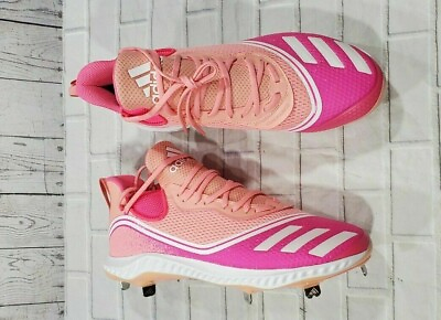 Adidas Icon Bounce Baseball Cleats Breast Cancer Awareness FW5543 MENS SIZE 16 $79.50