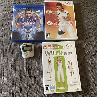#ad Wii Fit Plus Active Sonic Boy ray Plus Pedometer $10.84