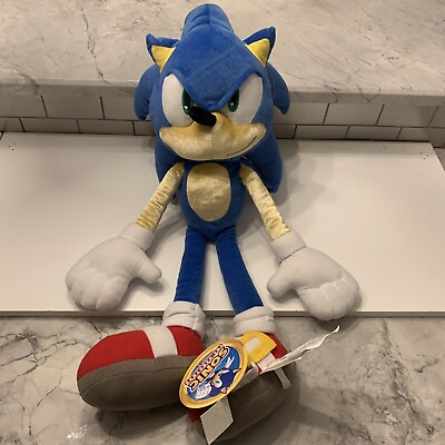 #ad Sonic the Hedgehog Plush 24” Character Doll Pillow Large SEGA RARE NEW with tags $37.99
