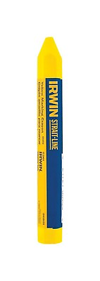 #ad Irwin 66406 Yellow Strait Line Lumber Crayons 4 1 2 L x 1 2 D in. Pack of 12 $16.14