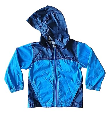 #ad Columbia Sportswear Rain Jacket Coat Hood Size 4T Blue Light $15.00