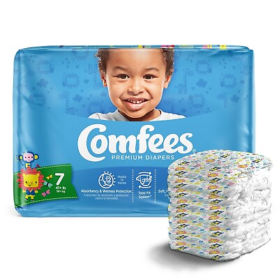 #ad Comfees Baby Diaper Size 7 Over 41 lbs. CMF 7 20 Ct **Free Ship** $14.47