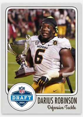 #ad Darius Robinson Missouri ACEO Custom Football Card 2024 NFL Draft Prospect $9.49