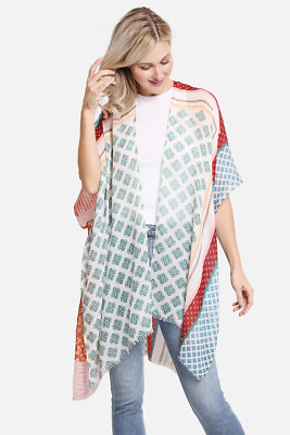 #ad ScarvesMe Floral Print Lightweight Kimono Shawl Cover up Cardigan $24.99