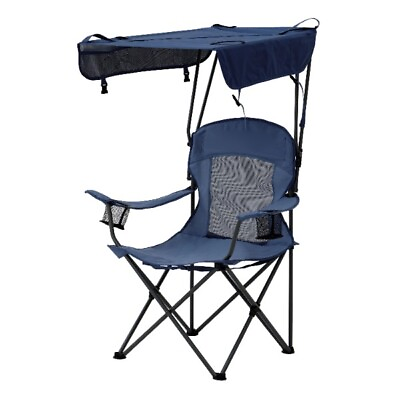 #ad Sand Island Shaded Canopy Camping Chair with Cup Holders $31.45