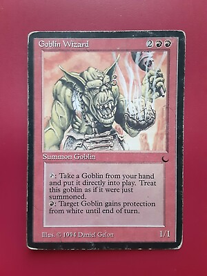 #ad MTG Goblin Wizard The Dark HP Heavy Play Magic the Gathering $64.99