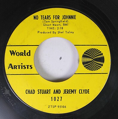 #ad Rock 45 Chad Stuart And Jeremy Clyde No Tears For Johnnie A Summer Song On W $6.00