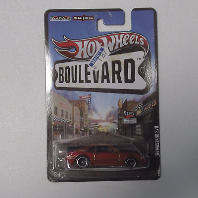 #ad Hot Wheels Boulevard #x27;84 Mustang SVO 1 64 Die Cast Car Real Riders $70.00