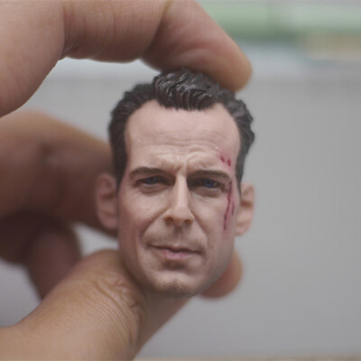 #ad 1 6 John McClane Die Hard Bashing Bruce Willis Head Sculpt For 12quot; Figure Body $34.79