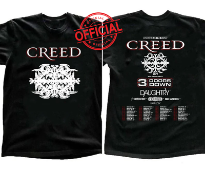 #ad Creed 2024 Tour Summer of ’99 Tour Black T Shirt Gift Fans All Size $7.99