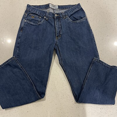 #ad Mountain Khakis Men#x27;s 35x30 actual34x30 Denim Blue Jeans Pants Outdoors $29.99