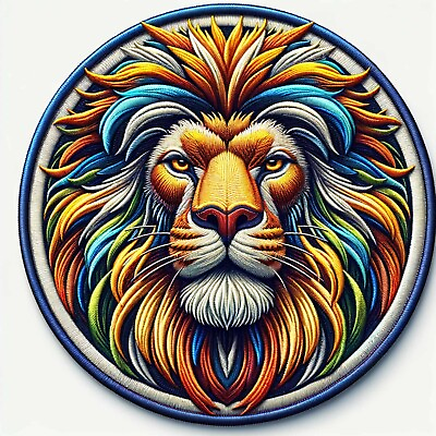 #ad Lion Patch Iron on Applique Animal Badge Wild Animals Africa African Wildlife $4.95