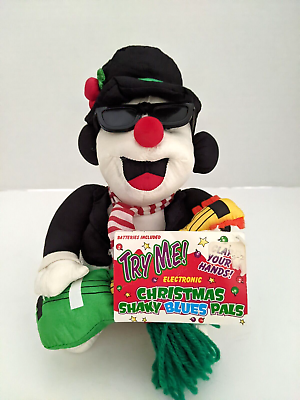 #ad Christmas Shaky Blues Pals Rock amp; Roll 8quot; Snowman w Guitar Animated Music. 67 $16.99