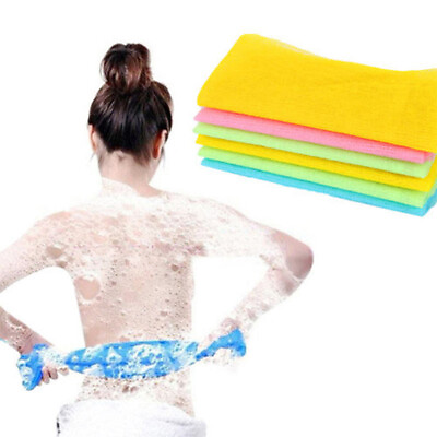 #ad Exfoliating Nylon Bath Shower Body Skin Cleaning Washing Scrubbing Cloth Towel $8.28