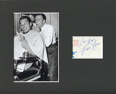 #ad Perry Como Crooning Singer Barber Signed Autograph Photo Display W Frank Sinatra $24.99