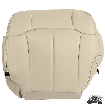 #ad For 1999 2002 Chevy Silverado 1500 Driver Bottom Replace Leather Seat Cover Tan $21.99