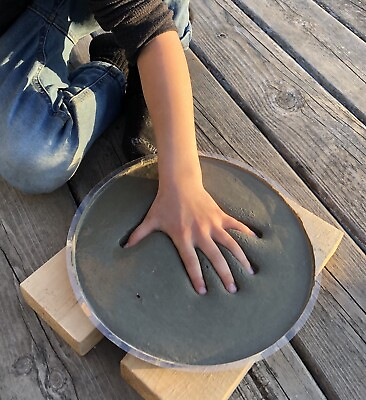 #ad DIY Stepping Stone Kit Handprint Footprint Pawprint Make Your Own 10 Inch $21.00