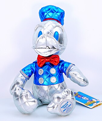 #ad Disney Donald Duck Plush Doll 85 Years Anniversary Special Ed. Metallic Kids Toy $22.36