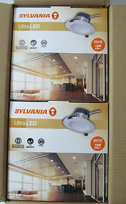 #ad 2 SYLVANIA 65474 0 ULTRA LED 5quot; 6quot; RECESED DOWNLIGHT DIMMABLE ADJUSTABLE 5000K $45.00