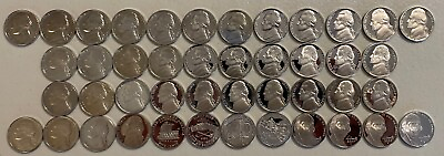 #ad 1968 2009 S Jefferson Nickel Proof Set Run 44 Coin Run Minor Toning Mint Lot . $46.95