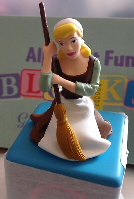 #ad Cinderella Disney Grolier Collectibles Alphabet Fun Block New in original box $12.99