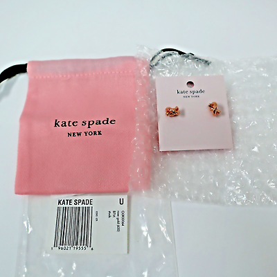 #ad Kate Spade New York Sailor#x27;s Knot Stud Earrings Rose Gold – NEW $22.99