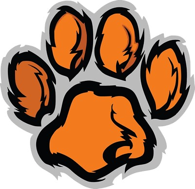#ad 3” Tiger Paw Sticker Wild Tough Animal Strong Orange Mascot Big Cat Fight $3.99