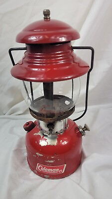 #ad Coleman Lantern Model 200 Red Made in Canada 7 65 July 1965 lamp $87.99