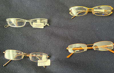 #ad Lot Of Four Designer Eyeglass Frames Vogue NEW Eye Doctor Samples $45.00