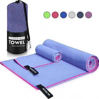 #ad Microfiber Towels for Travel Sport Fast Drying Super Absorbent Towel Ultra Soft $25.46