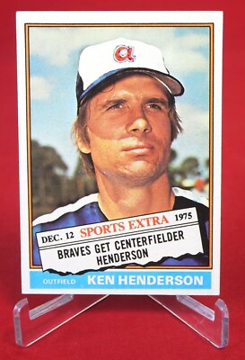 #ad Ken Henderson Sports Extra 1976 Baseball Card TOPPS #464T Near Mint $1.99