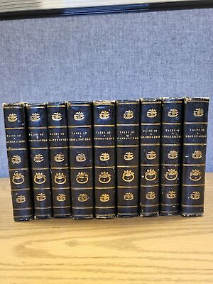 #ad Tales of a Grandfather 9 volumes complete leather signed $978.00
