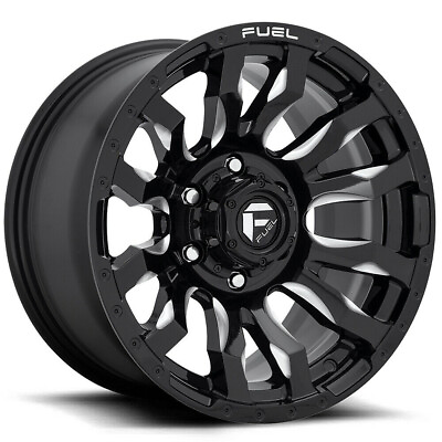 #ad 16x8 Gloss Black Milled Wheels Fuel D673 Blitz 6x5.5 6x139.7 1 Set of 4 106.1 $1036.00