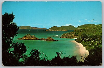 #ad St John US Virgin Islands National Park Trunk Bay Scenic Chrome Postcard $7.99