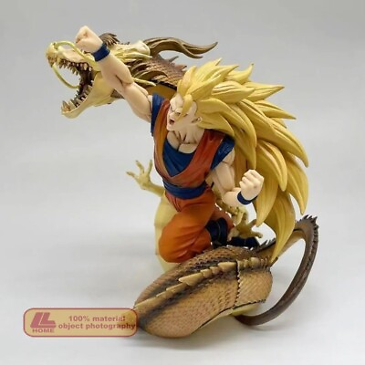 #ad Anime Dragon Ball Z Super Saiyan 3 Son Goku Dragon Fist Figure Statue Toy Gift $73.14