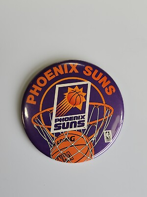 #ad #ad Phoenix Suns Button Pin Arizona NBA Spalding Basketball 3.5quot; $9.00