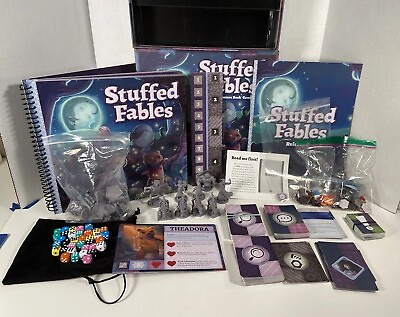 #ad Stuffed Fables Board Game Plaid Hat Games 100% Complete $49.95