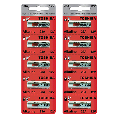 #ad Toshiba A23 Battery 12Volt 23AE 21 23 GP23 23A 23GA MN21 10 Batteries $9.99