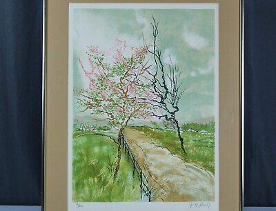 #ad Spring Landscape signed numbered print lithograph Kulicke Contract New York $195.00