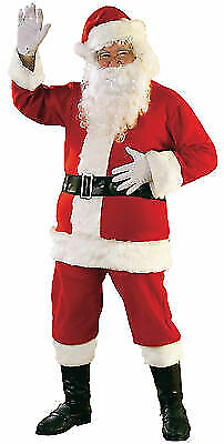 #ad Santa Claus Suit Flannel Adult Men#x27;s Costume Pullover Jacket Christmas Rubies $79.99