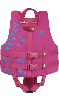 #ad Kids Swim Vest Life Jacket Boys Girls Float Swimsuit Buoyancy Medium Rose $18.99