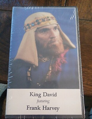 #ad King David Featuring Frank Roughton Harvey Factory Sealed VHS Tape Vintage $35.00