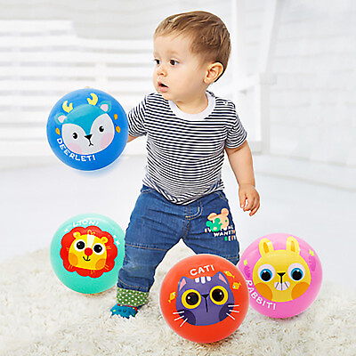 #ad Cartoon Small Ball For Toddlers Special Batting Ball Bouncing Ball Baby Hand $11.45