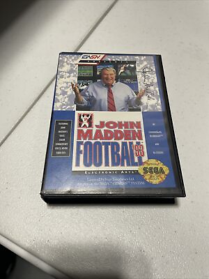 #ad John Madden Football #x27;93 Sega Genesis 1993 CIB Complete BGH bc $5.36