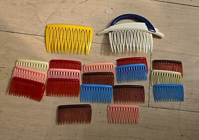 #ad Vintage USA Side Hair Comb Hair Accessories Mixed Lot of 19 $34.99