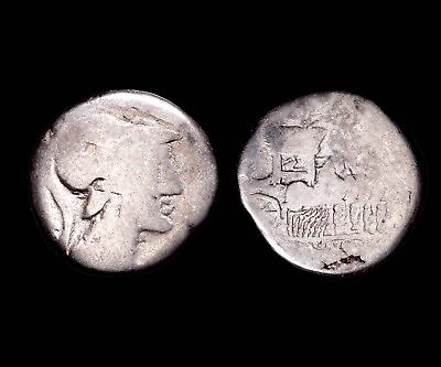 #ad Republic Denarius Roman M. Carbo. 122 BC. AR Denarius 17mm 3.74 g 6h . Rome $73.87