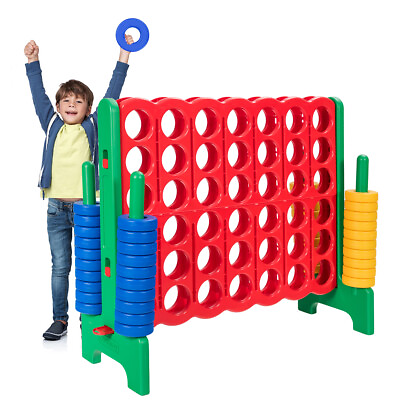 #ad #ad Jumbo 4 to Score 4 in A Row Giant Game Set Adults Kids Family Fun Indoor Outdoor $145.99