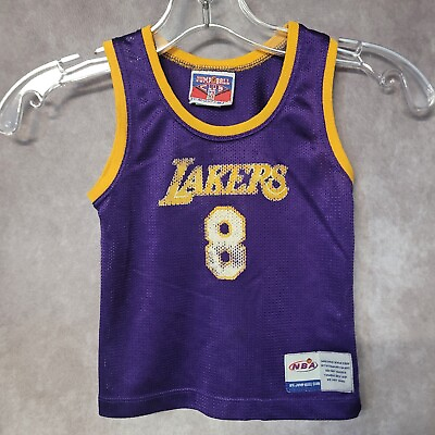 #ad RARE Vintage 90s Mighty Mac Los Angeles Lakers Kobe Bryant 8 Jersey Toddler 3T $99.99