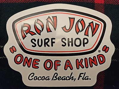 #ad RON JON Surf Shop Sticker Decal – Cocoa Beach – Florida New $2.99
