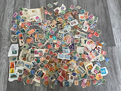#ad Huge Vintage Stamps Lot International Stamps $80.00